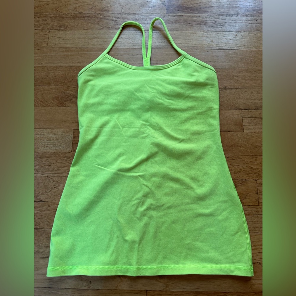 lululemon athletica Neon Yellow Tank Top